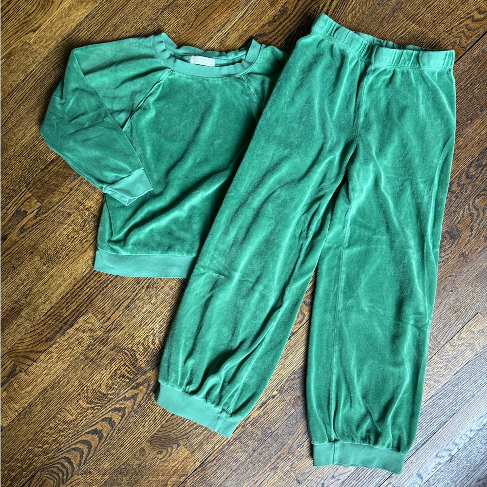 Suzi Kondi Green Velour Set